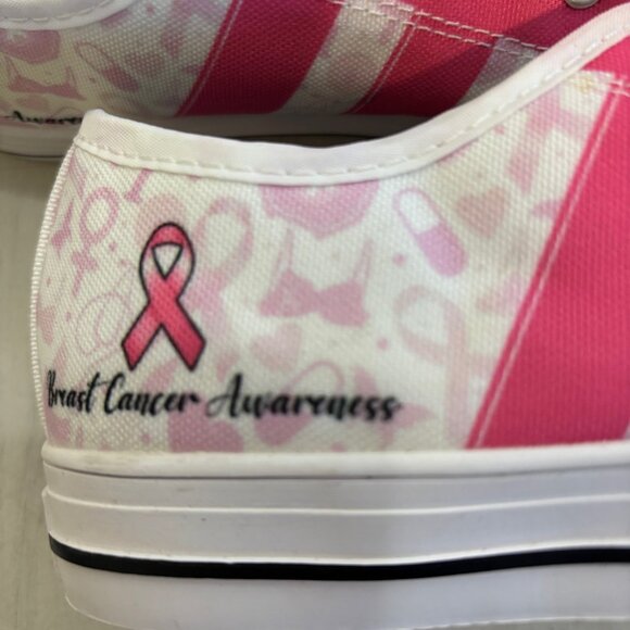 Breast Cancer Awareness Sneakers, Never Worn! - Picture 8 of 8